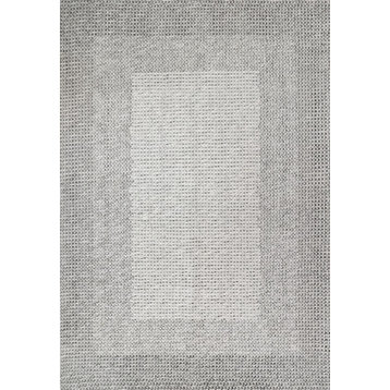 Dynamic Rugs Enchant Knit PET Yarn Area Rug, Gray, 8'x10'