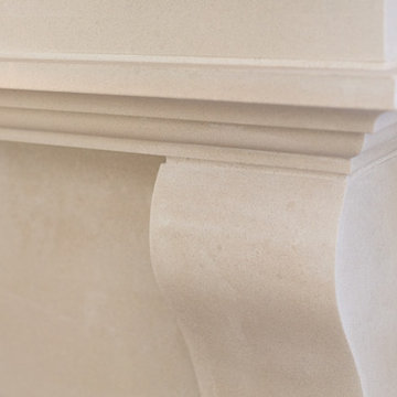 Modified Cambridge Cast Stone Fireplace Installation