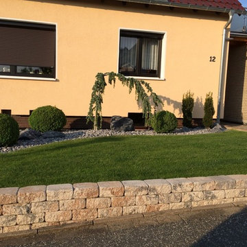 Vorgarten mit Kiesbeet