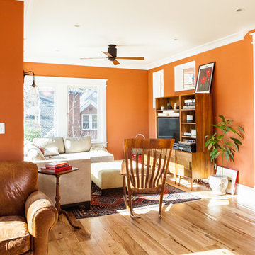 A Screened Porch Addition that expands the interior spaces