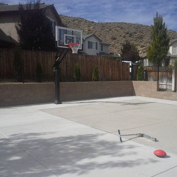Chadd W's Pro Dunk Silver Basketball System on a 35x45 in Reno, NV