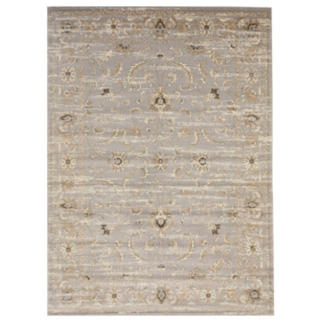 Gray Distressed Bohemian Isabella Rug, 4' 3 X 5'10