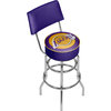 Bar Stool - Los Angeles Lakers Logo Stool with Foam Padded Seat and Back
