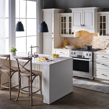 [Kitchen Cabinet] Maple, Crystal White