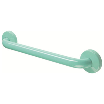 24 Inch Grab Bar With Safety Grip, Wall Mount Coated Grab Bar, Light Green