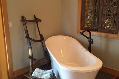 Example of a mountain style bathroom design in Other