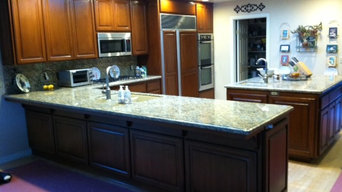Kitchen remodel; strip/refinish cabs