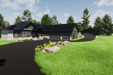 Dark Grey Farmhouse