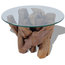 vidaXL Coffee Table With Solid Teak, 60 cm