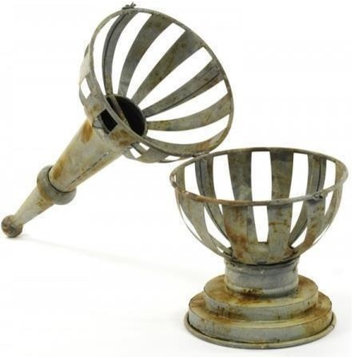 Candleholder Candlestick Small Rustic Metal