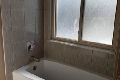 Inspiration for a contemporary bathroom remodel in Detroit