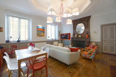 Inspiration pour un salon design.