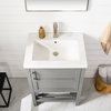 Bailey Single Sink Bathroom Vanity Set, Gray, 24"