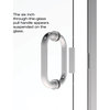 Infinity Semi-Frameless Swing Shower Door, Fits 32.0625-33", Clear Glass, Chrome