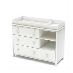 white changing unit