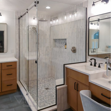 Frameless shower enclosures