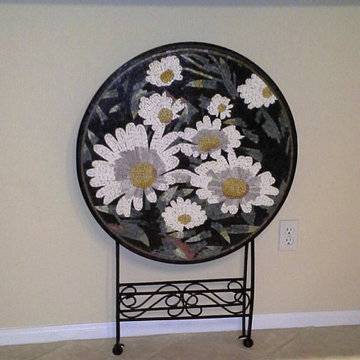 Tabletop Daisy Mosaic – Unique tabletop Designs for Every Space