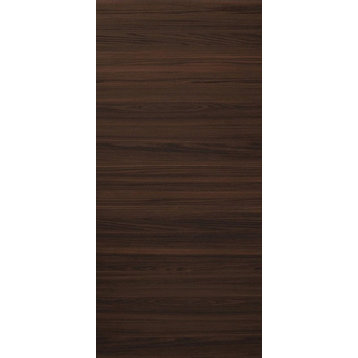 Wood Eco-Veneer Modern Door Slab 36 x 84 | Planum 0010 Chocolate Ash