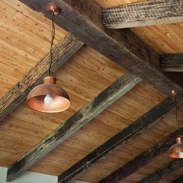 These beautiful recycled beams from Jmac Joinery and timber for the T&G from the