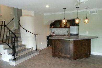 Example of a minimalist kitchen design in San Diego