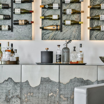 Lounge and wine wall