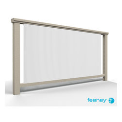 DesignRail&reg; in Sparkling Champagne with Glass Infill - Stair Parts