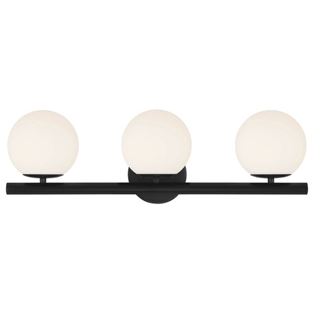 Designers Fountain D252C-3B Crown Heights 3 Light 25"W Vanity - Matte Black