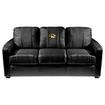 Dreamseat - Missouri Tigers Stationary Sofa Commercial Grade Fabric - This Sofa is a perfect choice for looks, comfort and versatility.  Designed to be used in any setting this couch will match any living room, den or man cave decor. Featuring high quality synthetic leather with a hardwood frame, this sofa is constructed with no-sag spring suspension and high resiliency foam, truly a piece that will stand the test of time.