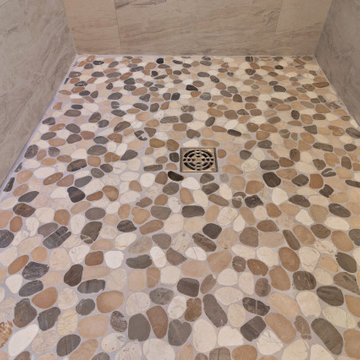 Warm Toned Bathroom Remodel