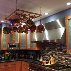 Copper pot rack- Pro Grade, Real Copper, Handmade - Pot Racks And Accessories