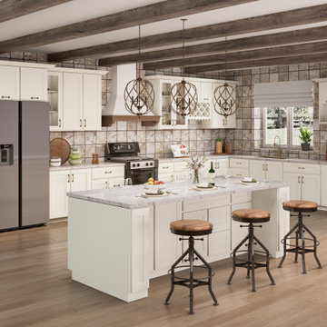 Serene Shaker Dove White Gallery| Kitchen Projects