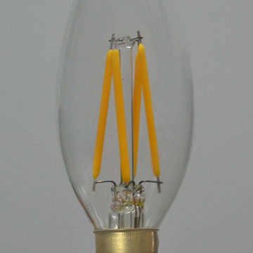 high lumen glass bulb filament Led candle bulb