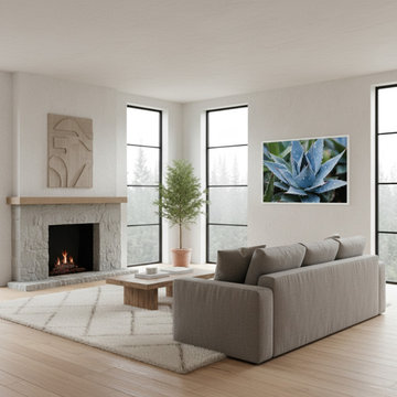 Delicate Agave Minimal Style Wall Art