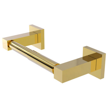 Montero Contemporary Two Post Toilet Tissue Holder, Polished Brass