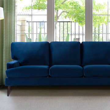 Enzo Lawson Sofa, Navy Blue