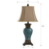 Table Lamp, Blue/Brown/Bronze