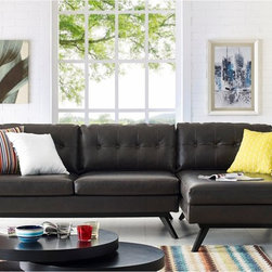 Blake Sectional Sofa | Antique Brown - Sectional Sofas