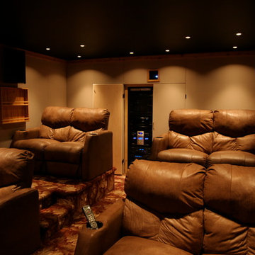 Rustic Home Theater