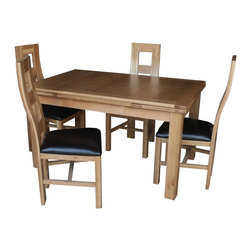Newman Upholstered Seat Solid Oak Chair - Products