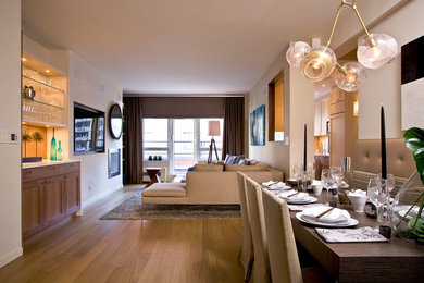 Living room photo in New York