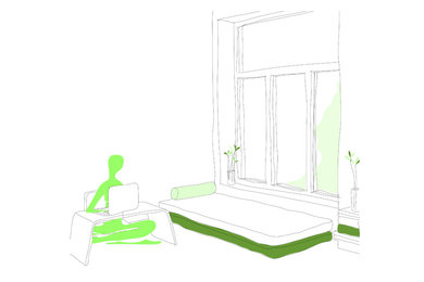 Trendy home office photo in Other