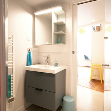 Rénovation colorée d'un appartement