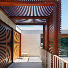 patio cover and backyard landscape