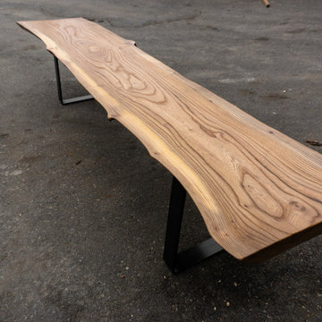 Live Edge Elm Furniture Set