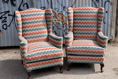 Wingback armchairs