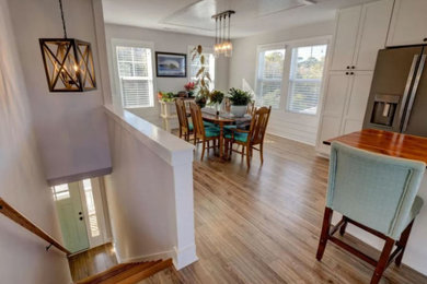Inspiration for a coastal staircase remodel in Other