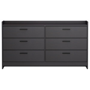 Scottsdale 6 Drawer Double Dresser Transitional Dressers By