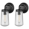 Globe Electric 44380 River 11" Tall Outdoor Wall Sconce - Matte Black