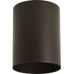 Progress Lighting - 1-Light Wall Bracket, Antique Bronze - 5" flush mount cylinder with heavy duty aluminum construction. Powder coated finish. UL listed for wet locations.