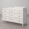 Little Seeds Monarch Hill Poppy 6-Drawer Changing Table, Ivory Oak